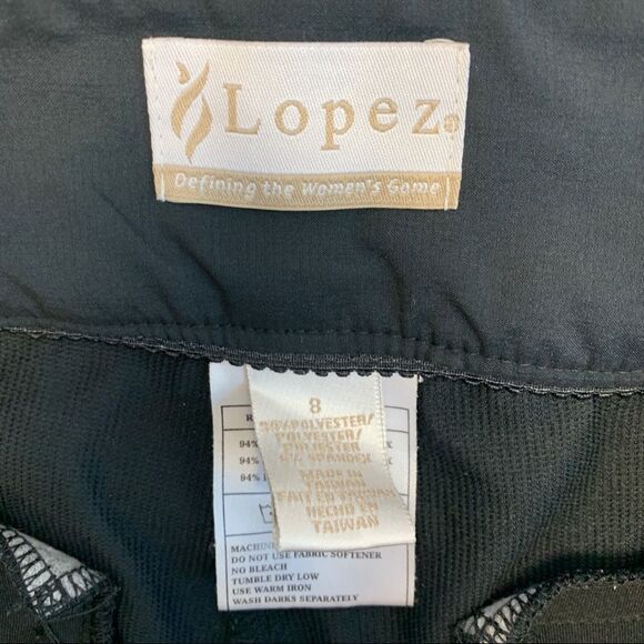 Nancy lopez golf Black golf Bermuda shorts Sz 8 NWOT - Picture 4 of 10